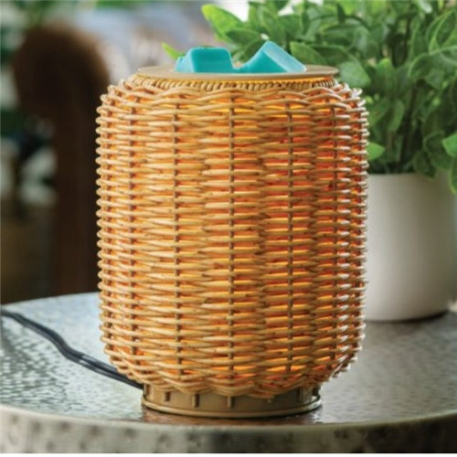 Wicker Lantern Illumination Warmer - Globe