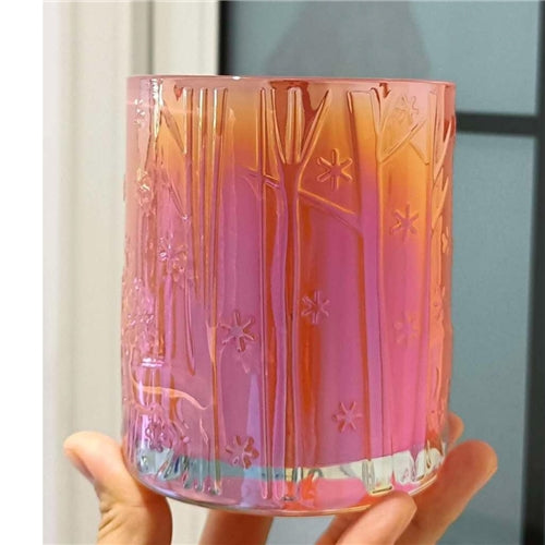 Pink Ombre Reindeer Christmas Candle